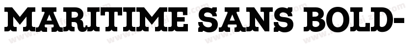 Maritime sans bold字体转换